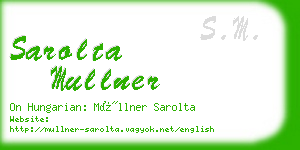 sarolta mullner business card