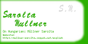 sarolta mullner business card